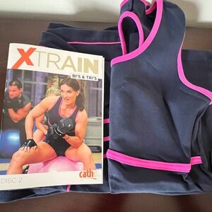 Cathe Friedrich Feelfitwear outfit worn in Xtrain Bis and Tris workout